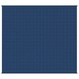 vidaXL Verzwaringsdeken Blauw 220x235 cm - 15 kg - 34% Korting