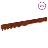 VidaXL Gazonrand Staal Roestkleurig - 10 Stuks - 53% Korting