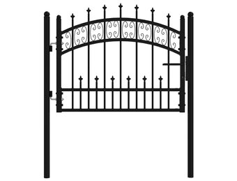 vidaXL Hekpoort KAMPEN Zwart Staal 103x75 cm - 54% Korting!