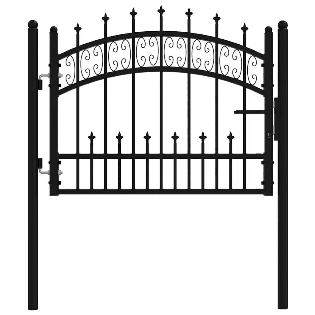 vidaXL Hekpoort KAMPEN Zwart Staal 103x75 cm - 54% Korting!