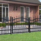 vidaXL Hekpoort KAMPEN Zwart Staal 103x75 cm - 54% Korting!