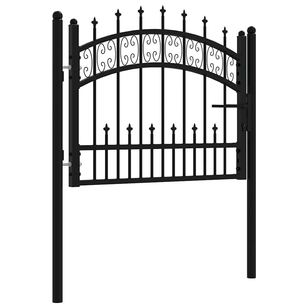 vidaXL Hekpoort KAMPEN Zwart Staal 103x75 cm - 54% Korting!