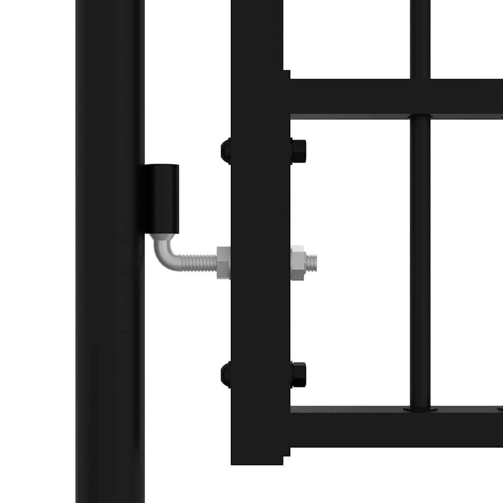 vidaXL Hekpoort KAMPEN Zwart Staal 103x75 cm - 54% Korting!