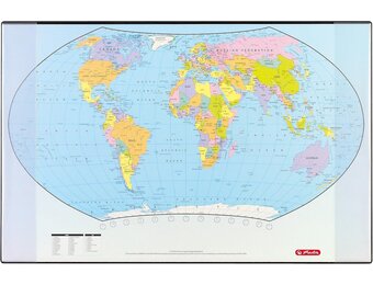 Bureaulegger Wereldkaart 70x45cm - 37% Korting