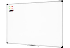 Magnetisch Whiteboard 120x90 cm Wit Aluminium Frame Gelakt Staal - 33% Korting