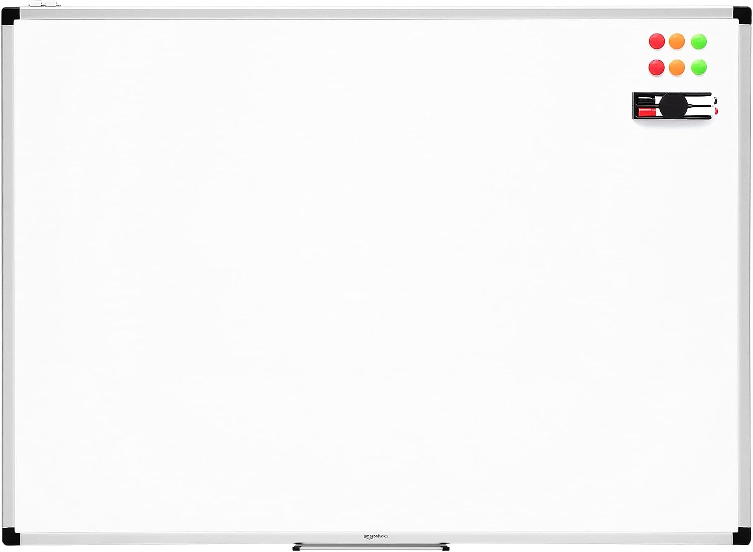 Magnetisch Whiteboard 120x90 cm Wit Aluminium Frame - 33% Korting