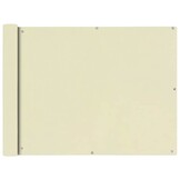 vidaXL Balkonscherm Oxford 90x600 cm Crème - 32% Korting