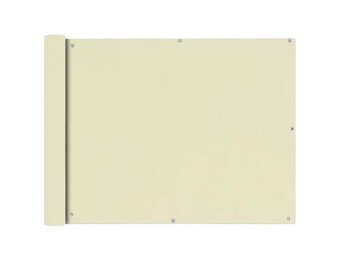 vidaXL Balkonscherm Oxford 90x600 cm Crème - 32% Korting