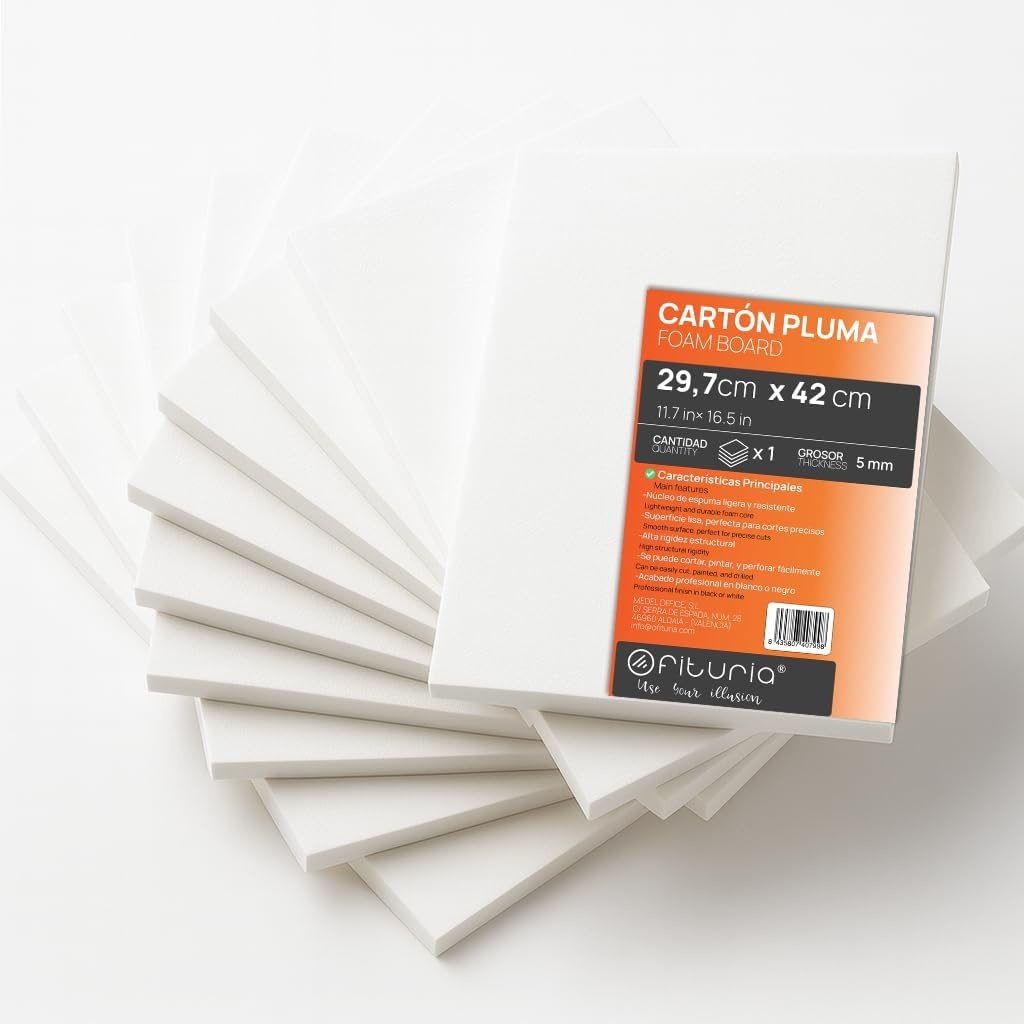 Zwarte Schuimplaat 50x70 cm (2 stuks) - Licht & Stevig Foamboard