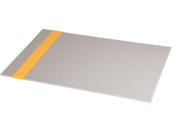 Harde Bureaumat Oranje 60x40 cm | Imitatieleer | Zadelstiksel | 49% Korting