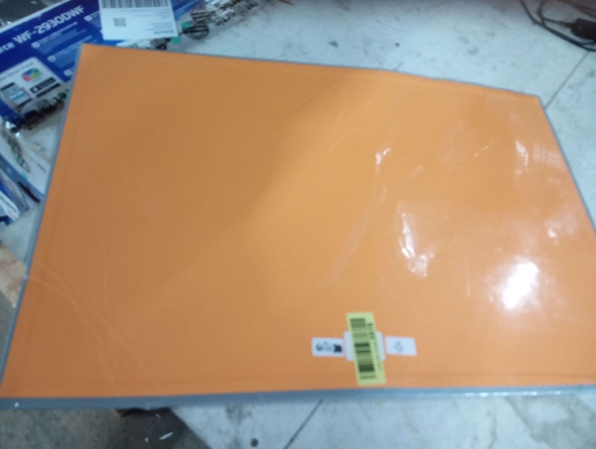 Harde Bureaumat Oranje 60x40 cm | Imitatieleer | Zadelstiksel | 49% Korting