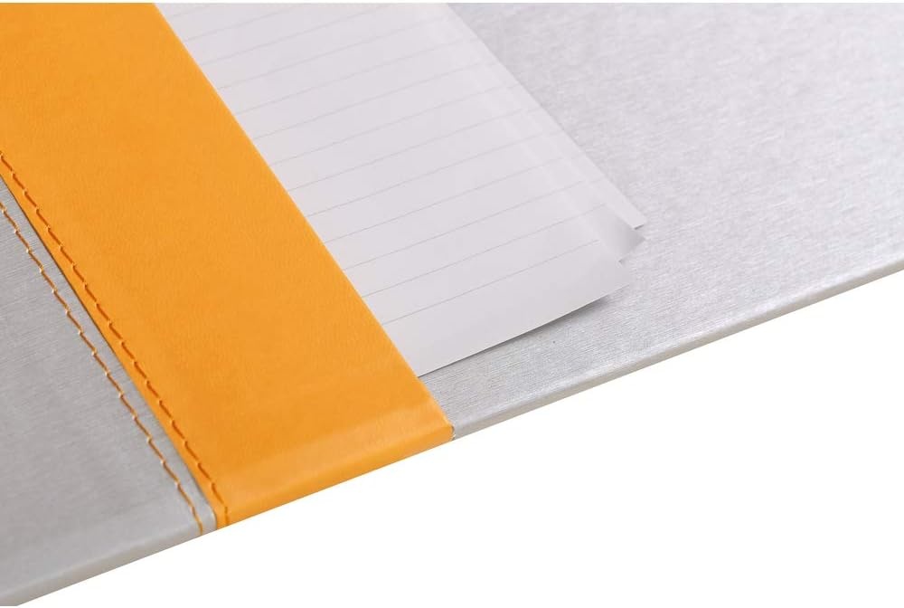 Harde Bureaumat Oranje 60x40 cm | Imitatieleer | Zadelstiksel | 49% Korting