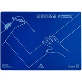 Linkshandige Bureauonderlegger Blauw 53x40 cm Kunststof - 32% Korting