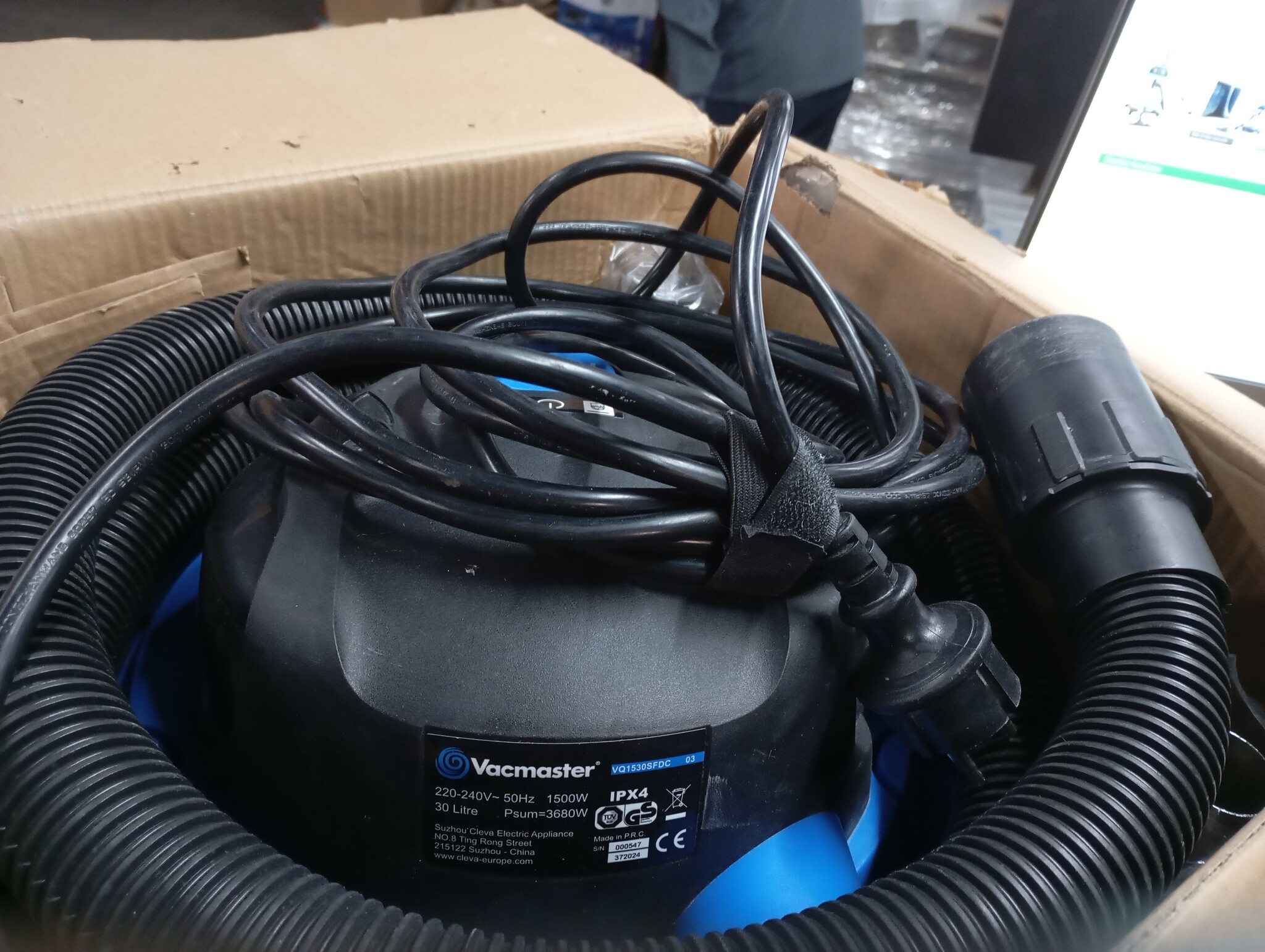 Industriële Nat-Droogzuiger 1500W 30L RVS - 54% Korting!