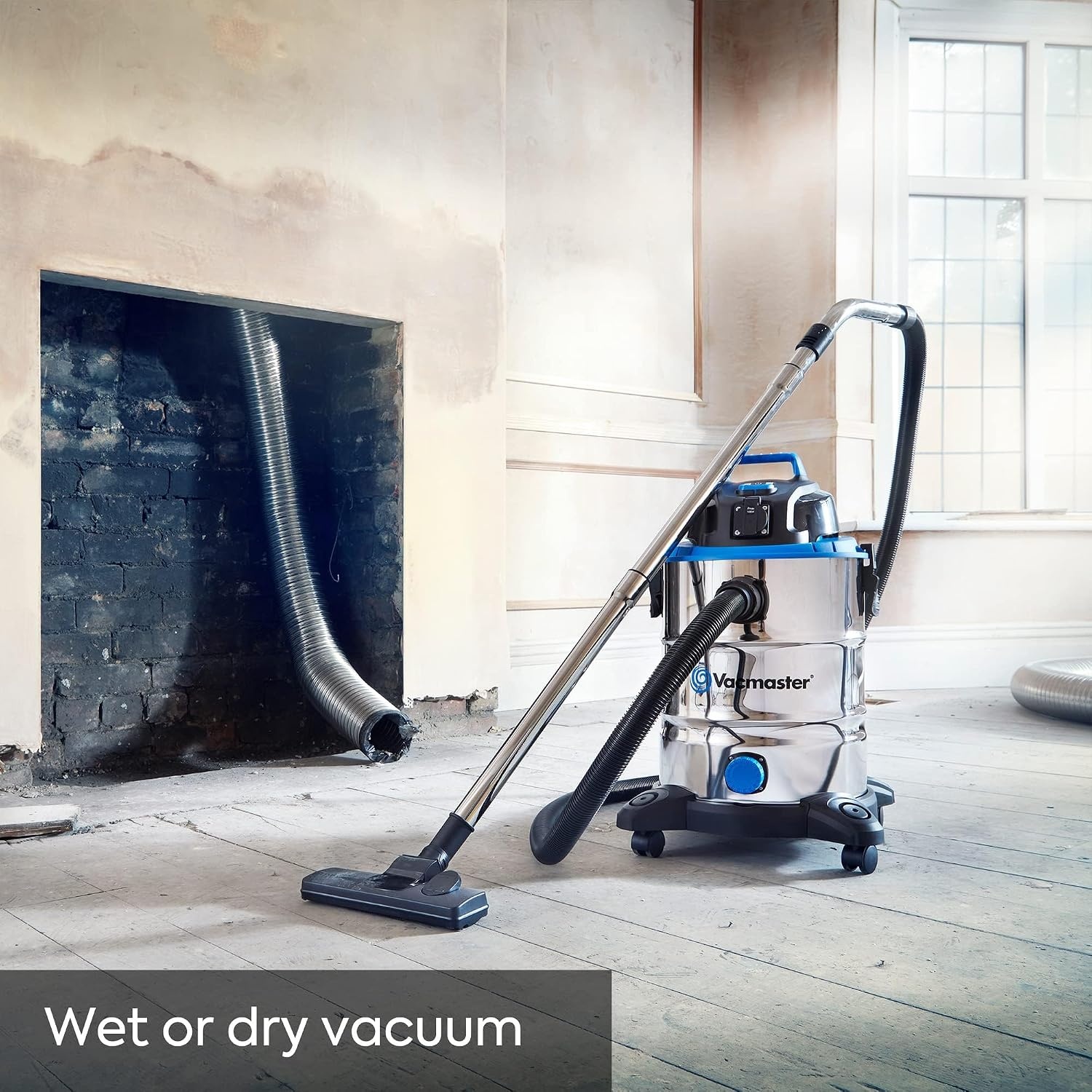 Industriële Nat-Droogzuiger 1500W 30L RVS - 54% Korting!