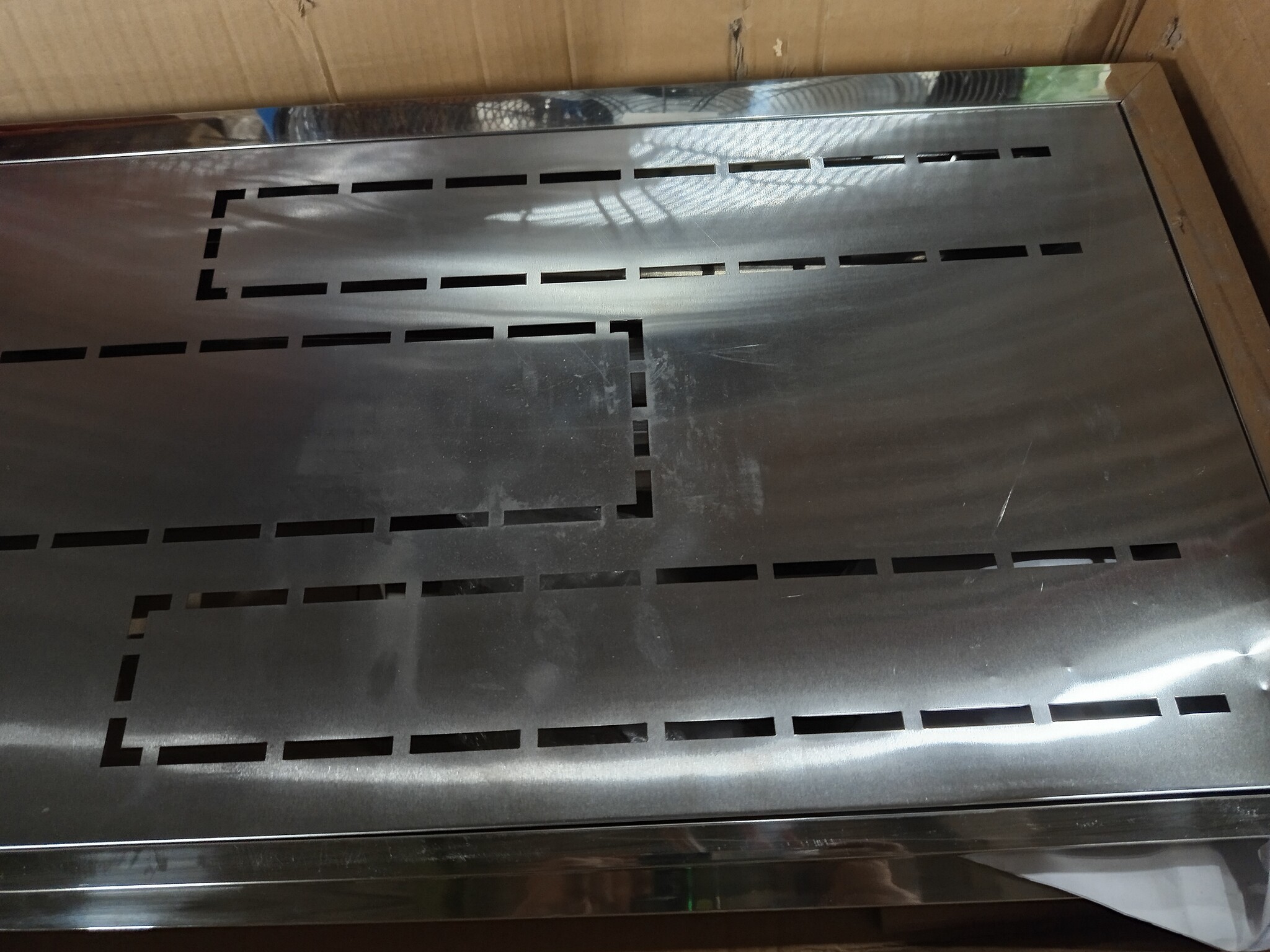 vidaXL Tuinpoort 85 x 120 cm Roestvrij staal zilver Vergrendelbaar