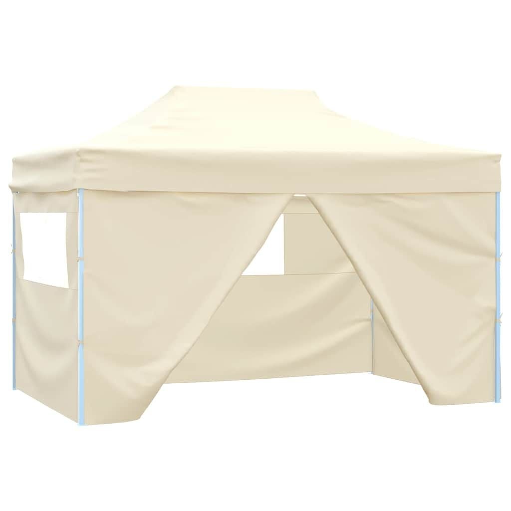 Pop-up vouwtent 3x4,5m crèmewit - 34% korting