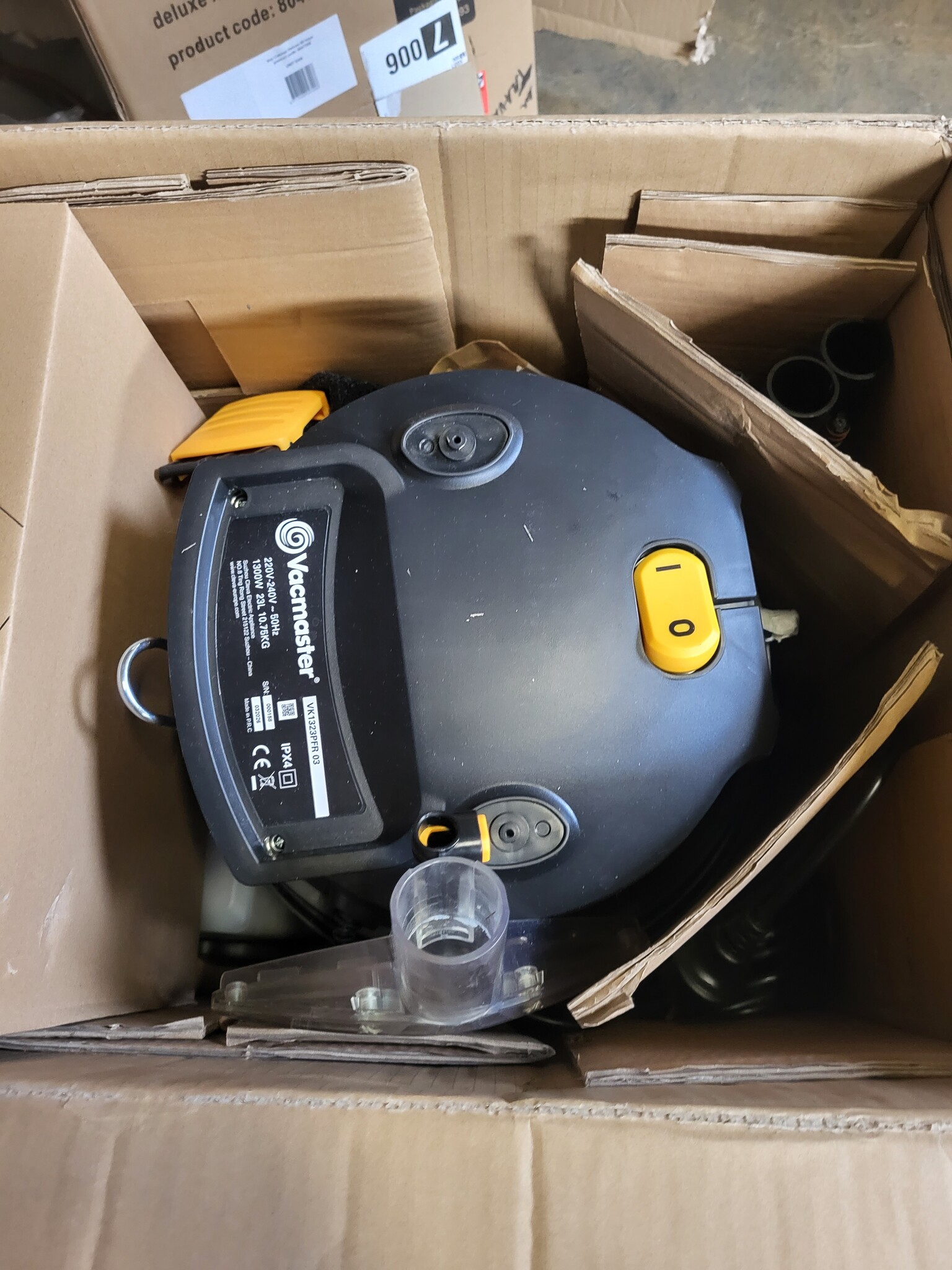 Vacmaster VK1323PFR Nat/Droogzuiger 1300W 23L Zwart Geel XL - 54% Korting