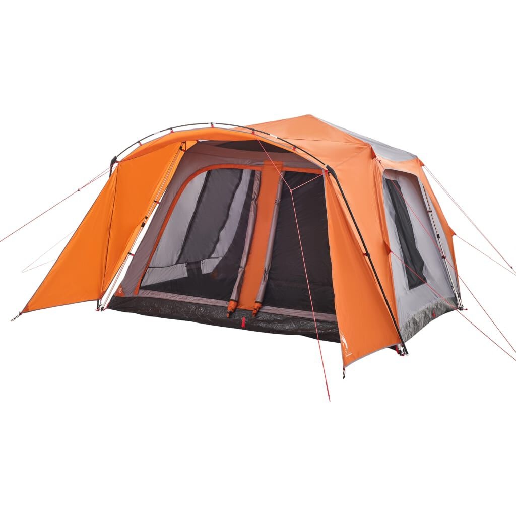 VidaXL 9-persoons Partytent Luifel Snelontgrendeling - Grijs/Oranje (34% Korting)