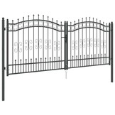 Vergrendelbare Hekpoort met Speerpunt 305x125 cm (35% Korting)
