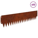 Gazonrand 10x Staal 103cm Roestkleurig - 34% Korting!