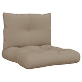 Palletkussens Set 2 stuks Taupe - 33% Korting