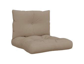 Palletkussens Set 2 stuks Taupe - 33% Korting