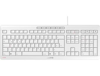 CHERRY STREAM Toetsenbord QWERTZ Wit-Grijs - 56% Korting
