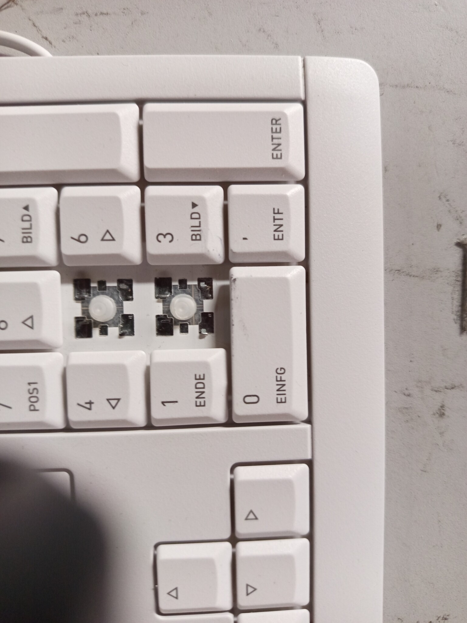 CHERRY STREAM Toetsenbord QWERTZ Wit-Grijs - 56% Korting