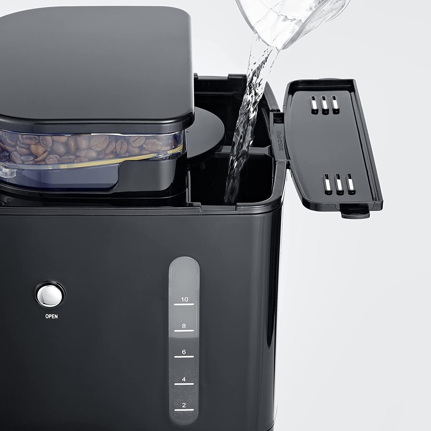Severin KA 4813 Koffiezetapparaat met Bonenmaler - Zwart/RVS - 35% Korting