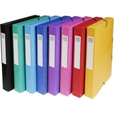 Exacompta Opbergdozen A4 - 40 mm rug - Assorti kleuren - 8 stuks