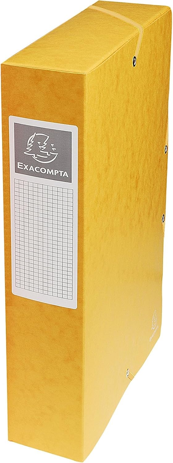 Exacompta Opbergdozen A4 - 40 mm rug - Assorti kleuren - 8 stuks