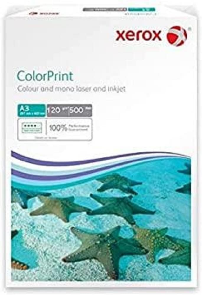 Xerox 003R96603 Premium Colour Laser Paper Printer Paper DIN A3, 120 g/m², 500 Sheets Per Pack, White - Maat A3