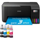 Epson EcoTank ET-2862 multifunctionele printer A4, navulbare tanks, hoge capaciteit, 4 flessen inbegrepen, komt overeen met 3600 pagina's B/N 6500 pagina's kleur