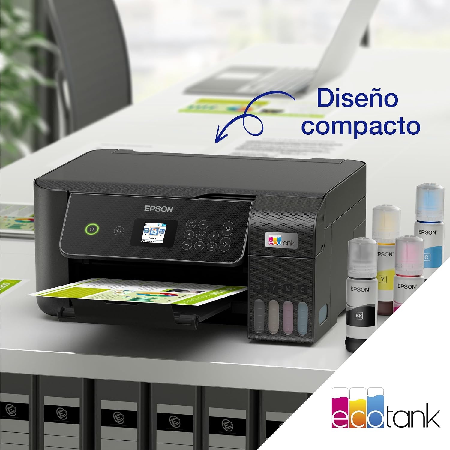 Epson EcoTank ET-2870 Inkjet All-in-One Printer Zwart