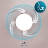 Cecotec Plafondventilator EnergySilence Aero 4500 Puzzle Invisible Silver