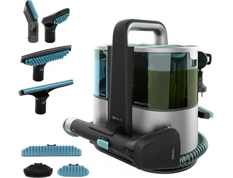 Cecotec Tapijt reiniger Conga 6000 Carpet&Spot Clean XL, 600 W, 14 kPa, 4 accessoires, reservoir voor schoon water 1500 ml en vuil 850 ml, actieradius 8 m, gemakkelijk te verwijderen