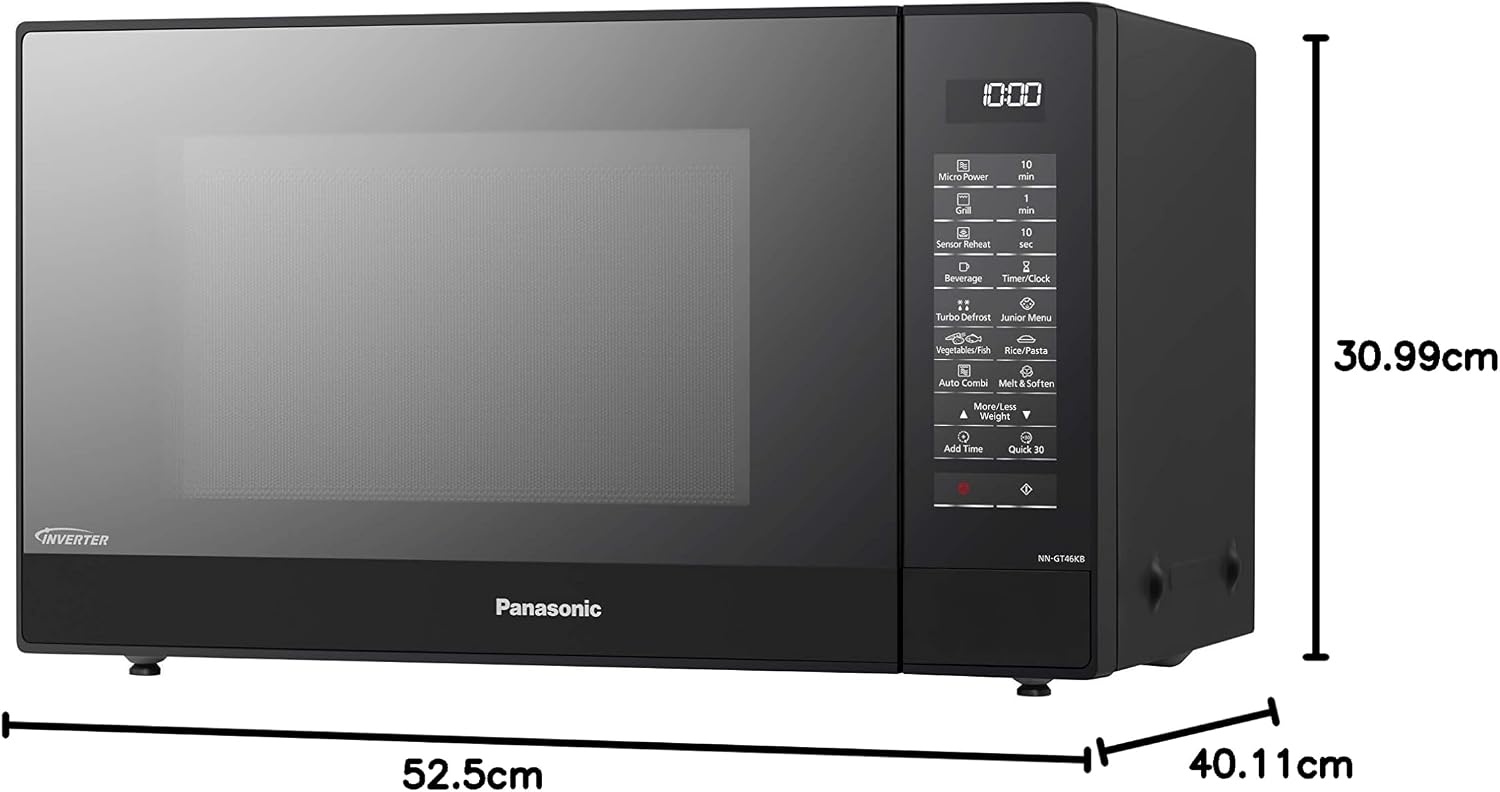 Panasonic NN-GT46KB Vrijstaande Grill-Magnetron 31 Liter 1000W Zwart
