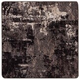 vidaXL Vloerkleedloper MARSA Zwart en Wit 100 x 100 cm