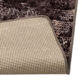 vidaXL Vloerkleedloper MARSA Zwart en Wit 100 x 100 cm