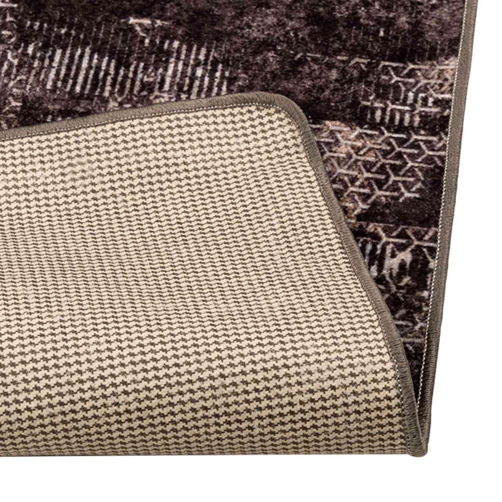 vidaXL Vloerkleedloper MARSA Zwart en Wit 100 x 100 cm