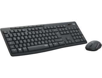 Logitech MK295 Siilencious draadloze combo, zwart (QWERTY Duitse versie)