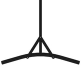 vidaXL Kamerscherm met 1 paneel 175x180 cm zwart