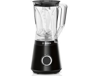 Bosch VitaPower Serie 4 Blender, ProPerformance systeem, 1200 Watt, roestvrijstalen messen, Tritan blenderkan, 2 snelheden en pulse functie, MMB6141B, zwart