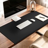 SK Studio bureau-onderlegger met randbescherming, waterdicht polyurethaan, antislip onderlegger voor toetsenbord, pc, laptop en muis