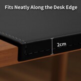 SK Studio bureau-onderlegger met randbescherming, waterdicht polyurethaan, antislip onderlegger voor toetsenbord, pc, laptop en muis