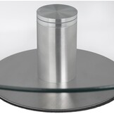 Relaxdays taartplateau, set van 2, draaibaar, Ø 30 cm, transparant