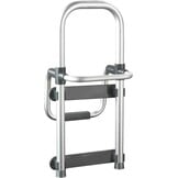 Maximex Secura Instaphulp voor de badkuip, eenvoudige montage, belastbaar tot 150 kg, van duurzaam aluminium en stevig kunststof, zilver