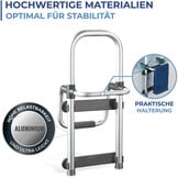 Maximex Secura Instaphulp voor de badkuip, eenvoudige montage, belastbaar tot 150 kg, van duurzaam aluminium en stevig kunststof, zilver