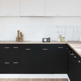 Onderkast Spoelbak Zwart Eiken 80cm - 58% Korting!
